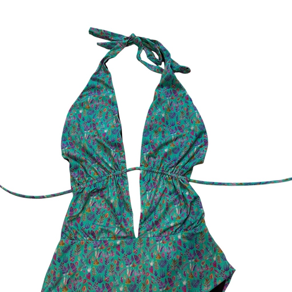 Liberty London Floral One Piece Swimsuit, Sz M - Picture 10 of 13